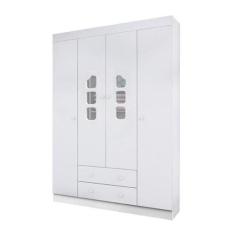 Guarda Roupa 4 Portas Livia Branco - Phoenix - Phoenix Baby