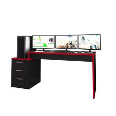 Mesa para Computador Notebook Desk Game Hades 5000 Preto/vermelho - FdECOR