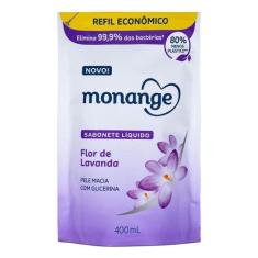 Sabonete Líquido Monange Flor de Lavanda Refil 400ml, Lavanda