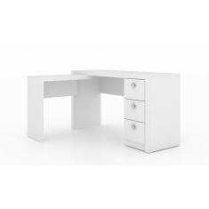 Mesa de Canto para Escritório ME4101 Branco - Tecno Mobili