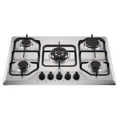 Cooktop a Gás Electrolux com 05 Bocas, Superautomático Inox - GF75X Bivolt
