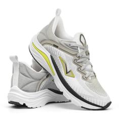 Tênis Feminino Vili Striker Academia Masculino Unissex, Branco cinza, 
