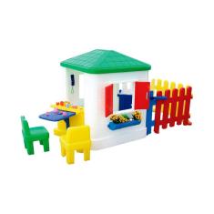 Casinha de Brinquedo e Boneca Infantil Freso com Cerquinha