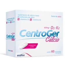 Centroger Cálcio 60 Cápsulas - Cálcio + D3 + K2 - Ecofitus
