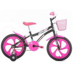 Bicicleta Infantil Aro 16 Tina Houston - Preta