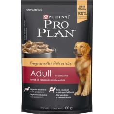 Ração Úmida Nestlé Purina Pro Plan Frango ao Molho Cães Adultos - 100 g