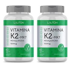 VITAMINA K2-MK7-100 mcg – MENAQUINONA - LAUTON NUTRITION – 120 COMPRIMIDOS – 100% VEGANA