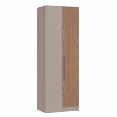 Guarda Roupa Modulado Canto Reto 1 Porta Requinte+ Móveis Castro Duna Line/Macadâmia