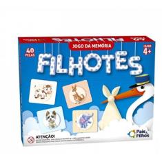 Jogo Da Memória Filhotes - Pais E Filhos