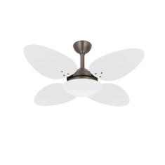 Ventilador Teto Trevo Bronze 4 Pás Silencioso Ventax 110V