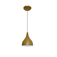 Pendente Colorido - Modelo Funil  - Pequeno -  20 cm X 16 cm - Dourado