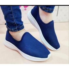 Tenis Meia Feminino Casual Calçe Facil Furinho Sola Joguer - Beanna Ca