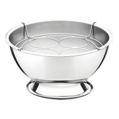 Champanheira service em aco inox com suporte para 4 garrafas 36 cm 12,