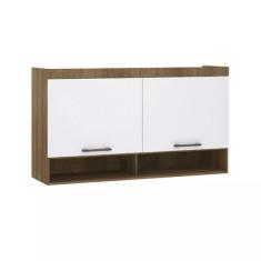 Armário Aéreo Maleiro Modulado 145cm 2 Portas Basculantes Paris Lucian