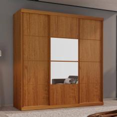 Guarda-Roupa ECO 01 Espelho 100% MDF 3 Portas 4Gav Bom Pastor