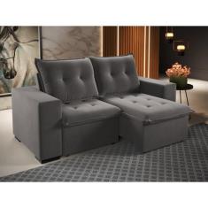 Sofá Retrátil e Reclinável 3 Lugares 200cm Veludo Power - Viero