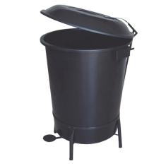 Lixeira Plástica em Suporte de Ferro com Pedal 100 Litros