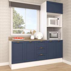 Cozinha Modulada Aurora Provençal 190cm Conjunto Clássico - Casa Lar S