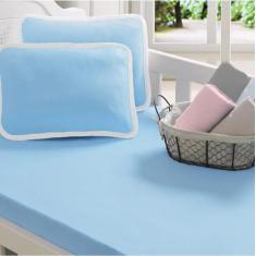 LENÇOL BERÇO DE MALHA COM ELÁSTICO PADRÃO AMERICANO 70 x 130 x 12cm - 
