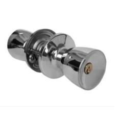 Fechadura Divisória Cilindrica Tubular 90mm Gold Cromado