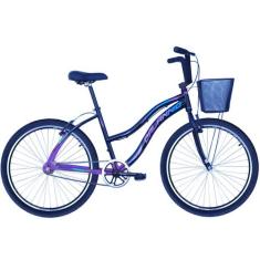 Bicicleta Feminina Aluminio Beach Aro 26 Passeio Confortavel - Dalanni