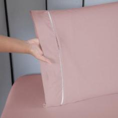 Jogo De Lençol Ponto Palito Simples 3 Peças King Algodão - Riffo Store