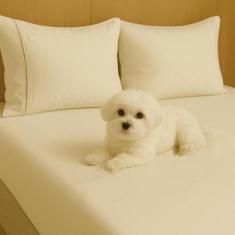 Kit Jogo De Lençol Queen 03 Peças 400 Fios Fronha Ponto Palito - CASA 