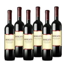 Vinho Cabernet Sauvignon Boscato Cave 750Ml - Kit 6 Unidades - Boscato