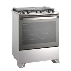 Fogão Electrolux 5 Bocas Efficient Automático Mesa Inox Forno 108,9L FE5IC