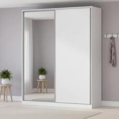 Guarda-Roupa Solteiro com Espelho 2 Portas 3 Gavetas Rc 2003 - Emovell