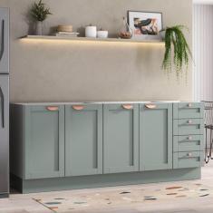 Cozinha Modulada 2 Peças sem Tampo 2 Balcões Arizona CabeCasa MadeiraO