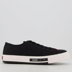 Tênis Coca Cola Daytona Feminino Preto-Feminino
