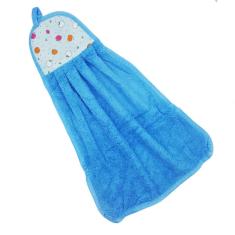 Flanela Pano Toalha Mão Limpeza Microfibra Azul