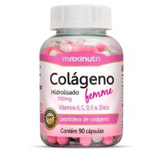Colágeno Femme C/ Vit. A/C/D/E/Zinco 90 Cápsulas - Maxinutri 