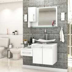 Gabinete para Banheiro C/cuba F44 e Espelheira Legno 830 - Compace, Br