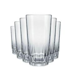 Conjunto de Copos Nadir 330ml Vegas com 6 Peças, Transparente, 6