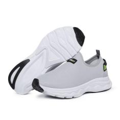 Tênis Casual Masculino Modelo Meia - Frontinni, Cinza, 41, Masculino