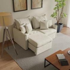 Sofá Cama Retrátil e Reclinável 180cm Colibri CabeCasa MadeiraOriginal