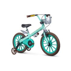 Bicicleta Infantil Aro 16 Com Rodinhas Menina Antonella - Nathor