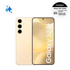 Smartphone Samsung Galaxy S24+ 5G Creme, 512GB, 12GB de RAM e Câmera Tripla Traseira de até 50MP, Selfie de 12MP