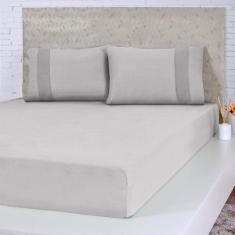 Lençol Solteiro Bella Cama Malha 100% Algodão 88x188x30cm - Bene Casa,