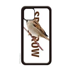 Capa Sparrows Birds Animals Food Wait para iPhone 12 Pro Max para Apple Mini Mobile Case
