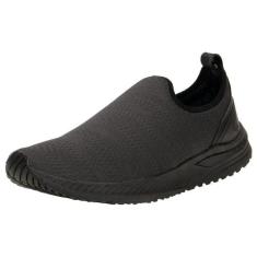 Tênis masculino slip on zeuz 71kx, Preto, Cinza, 40