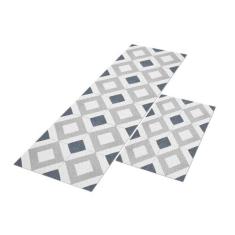 Tapete Passadeira de Cozinha Triangle 120x40 + Capacho 60x40 - Style B