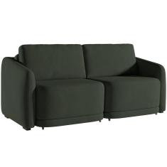 Sofá Cama Para Sala De Estar 3 Lugares 236cm Montserrat K01 Veludo Verde - Lyam Decor