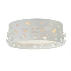 Luminária infantil plafon borboletas  duplo crú 40x16 - TOM LUZ