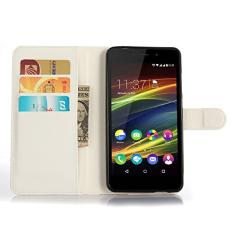 Capa para Wiko Slide 2 Carteira de Couro Flip Capa para Wiko Slide 2 Capa de proteção de telefone A capa com design simplificado