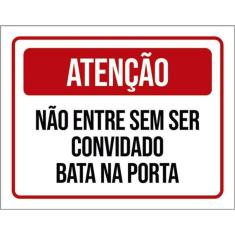 Kit 10 Placa Entre S Ser Convidad Bata Porta 36X46