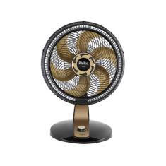 Ventilador Philco PVT400G Turbo 160W, Preto e Dourado, 220V