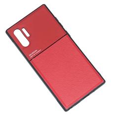 Kepuch Mowen Case Capas Placa de Metal Embutida para Samsung Galaxy Note 10+/10 Plus - Vermelho